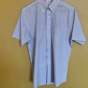 NWOT Mens Brooks Brothers Plaid Shirt Size 16